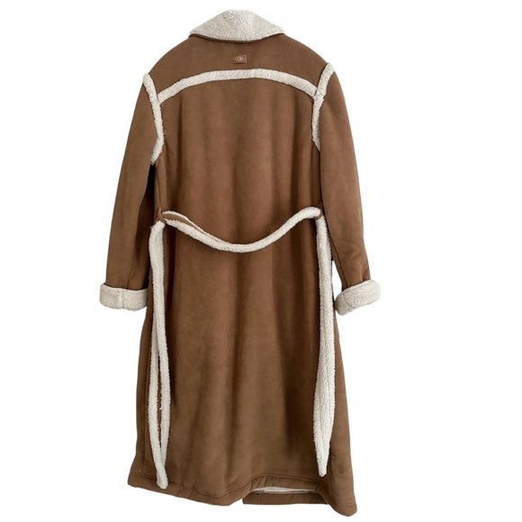 UGG Women's Notch-Lapel Tie-Waist Classic Robe NWT Size Medium - Picture 4 of 5